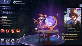 Gameplay New Skin Harley Epic - Great Inventor Mobile Legends Bang Bang