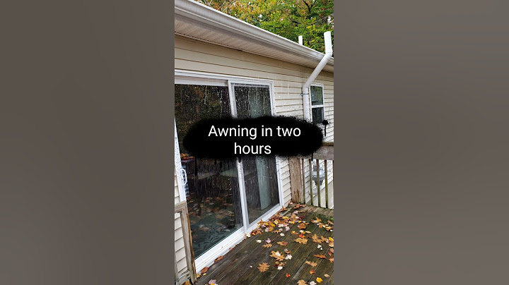 How to make a simple light awning without piercing the walls. DIY for on $100.