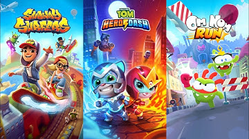 Talking Tom Hero Dash vs Subway Surfers vs Om Nom Run - Android iOS Gameplay LCKXRIDJX