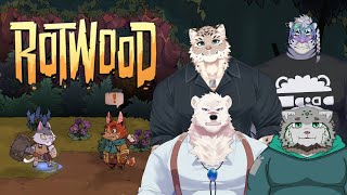 【Rotwood】新作動物ハクスラがやりたいっ！！【栞屋センタ&神代マモル&斑雪がぶお&尾弍束タイガ】