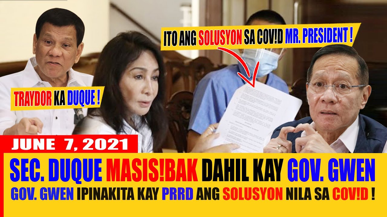 GOV. GWEN GARCIA NAKIPAGKITA KAY PRRD SA MALACAÑANG! DOH SEC DUQUE NANGANGANIB NA MAALIS SA PWESTO!