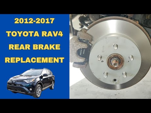 2012-2017 Toyota Rav4 rear brake replacement