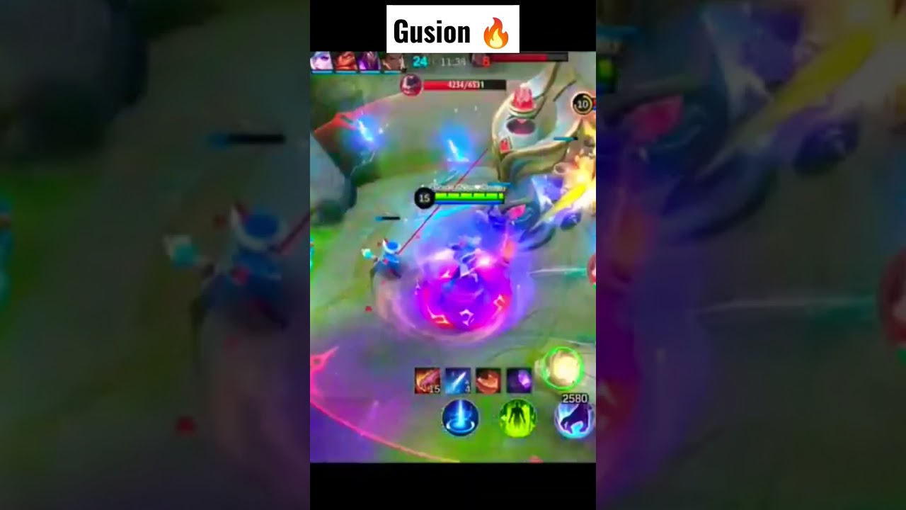 Gusion...The best Burst Damage Hero 🔥 / Mobile Legends / Shorts