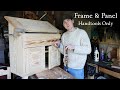 Making the tool chest  frame and panel doors handtools only