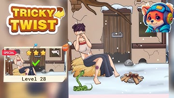 Tricky Twist Puzzle – Level 28 save the girl Walkthrough Solutions | iOS / Android Gameplay