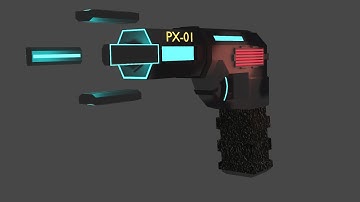 Blender 2.8: Sci-Fi Pistol Modelling Timelapse