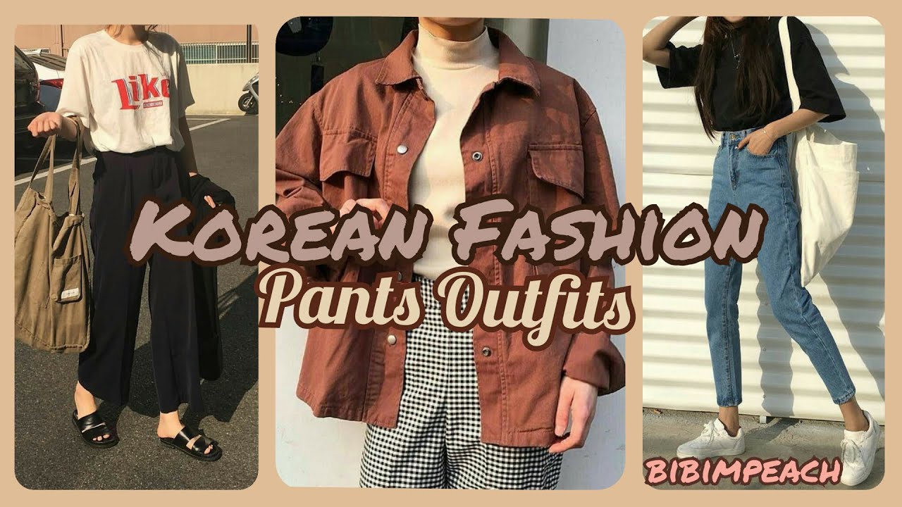 Korean Pants/Jeans outfits || Korean fashion - YouTube