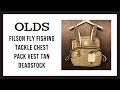 Filson Fly Fishing Tackle Chest Pack Vest Tan｜フィルソン フライフィッシング タックル チェスト パック  ドライフィニッシュタンカラー｜OLDS