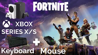 FORTNITE with Keyboard and Mouse on XBOX Series X/S