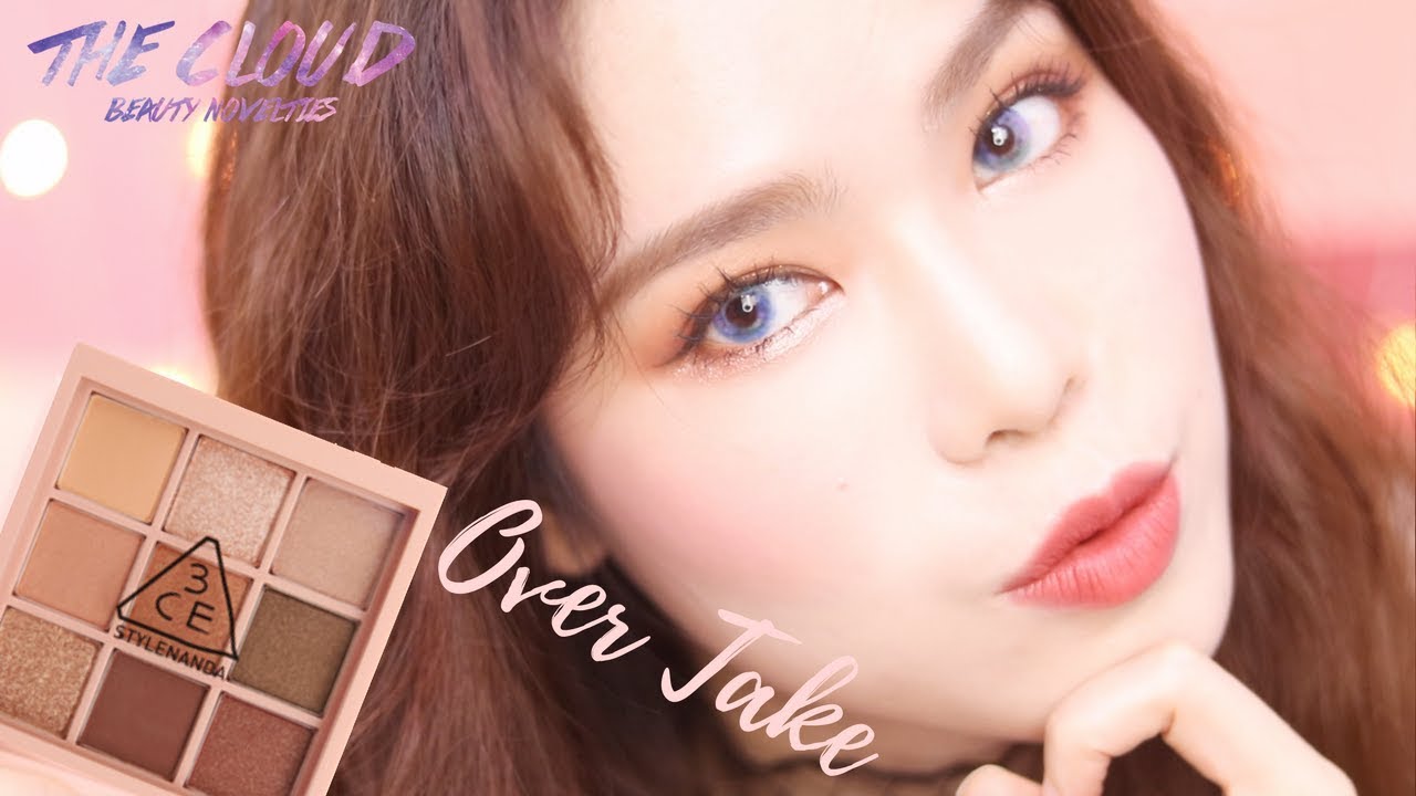 3CE MOOD RECIPE OVER TAKE PALETTE MAKEUP LOOK TUTORIAL | MONO PINK AND MELLOW FLOWER