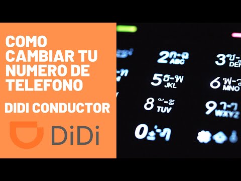 Didi Conductor 🚕 |Como cambiar el numero de teléfono 📱