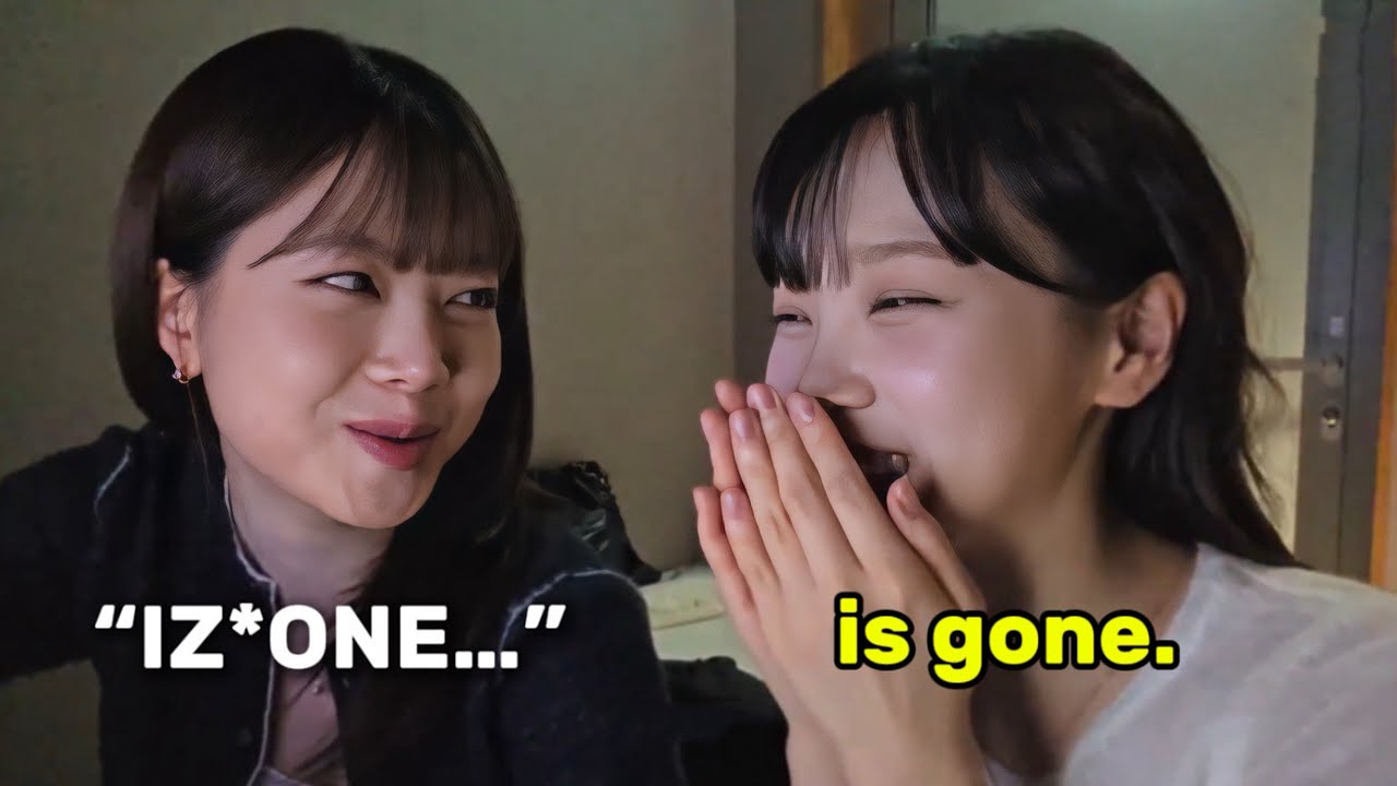 CHAEWON reaction when EUNCHAE started playing IZ*ONE song in front of her
