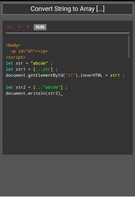 Convert String - Array Javascript. - YouTube