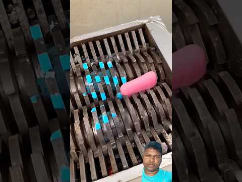 Asmr soap crushing #shredder #soap #machine #metalshredder