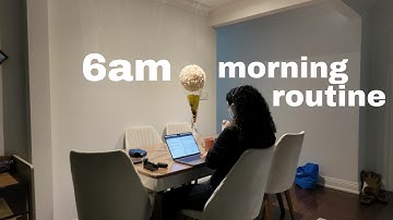 6am morning routine ⛅️ study motivation **extremely productive**