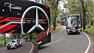 Konvoi Bus Juragan99 Dan Bus Pandawa