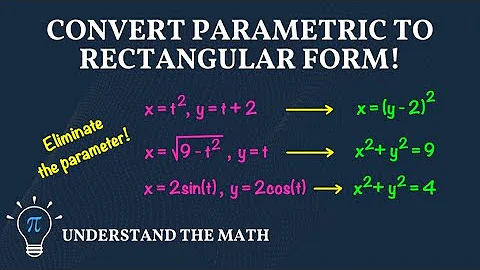 How to Eliminate the Parameter and Convert to a Rectangular Equation
