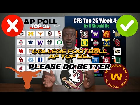 Let's Talk About How Preseason Top 25 Rankings And AP Voter Confirmation Bias Hurts College Football