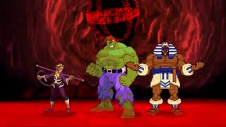 Marvel vs Capcom 2: Sonson, Anakaris, and Hulk arcade playthrough