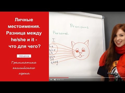 Грамматика английского языка. Личные местоимения. Разница между he, she и it - что для чего? 12+