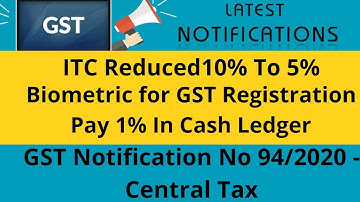 GST Notification 94/2020 - GST New rule 86B explain in tamil | 99% ITC Restriction in GST