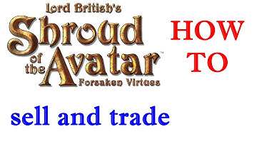 shroud of the avatar HOW TO  trade in the game