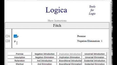 Fitch - Negation Elimination