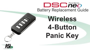 DSC NEO PowerG 4 Button Keyfob Battery Change