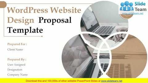WordPress Website Design Proposal Template PowerPoint Presentation Slides