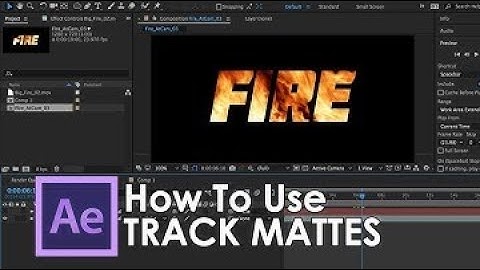 How to use Track Matte in  After Effects |   track matte  adobe after effects tutorial