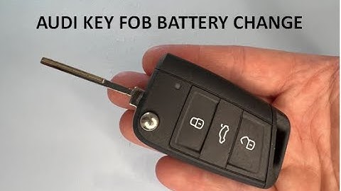 Audi A1 and A3 Key Fob Battery replacement