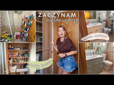 BUDGET-FRIENDLY BATHROOM MAKEOVER 🛁 Organizing cosmetics, assembling furniture, and DIY! 🔨