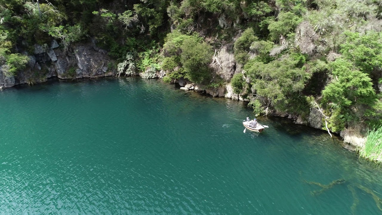 Freda - my John Welsford 'SCRAPS' dinghy, Lake Tarawera.