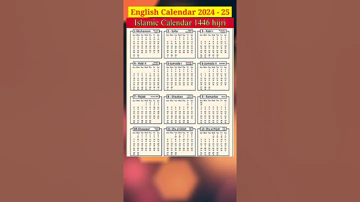 Islamic Calendar 1446 hijri. @drinfotainer #shorts #short #viral #islamiccalendar1446hijri