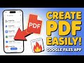 ✅How to Create PDF from Google Files App | মোবাইলে সহজে PDF বানানোর উপায়