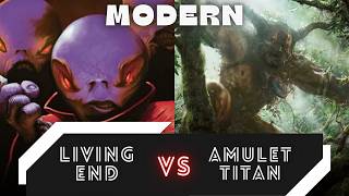 A Matchup of Decks Hit by the B&R Announcement! | Living End vs Amulet Titan | Modern MTG