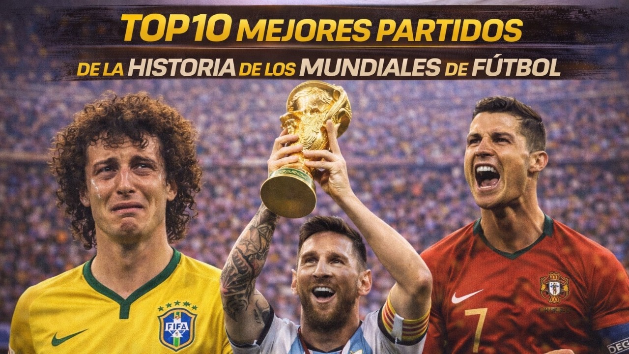 ️TOP 10 MEJORES PARTIDOS DE LA HISTORIA DE LOS MUNDIALES DE FÚTBOL (NO ...