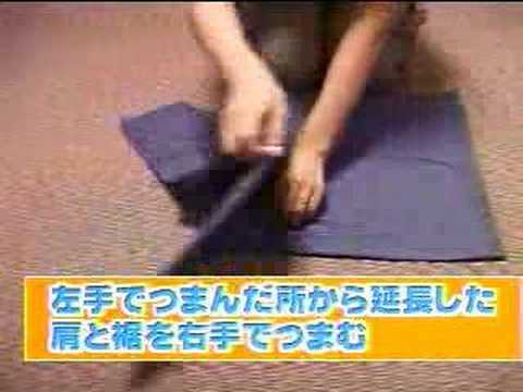 Folding Shirt Asian Woman Folding 86