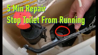 Stop Your Kohler Toilet From Running Water  Easy 5 Minute Repair