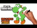 How to Draw Yoshi | Super Mario Bros