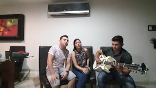 Vincen Melendres cantando con su hermana Jaizel