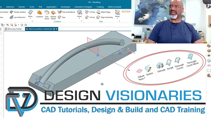 Siemens NX - How to Position a Sketch in NX - Tutorial - Tips and Tricks