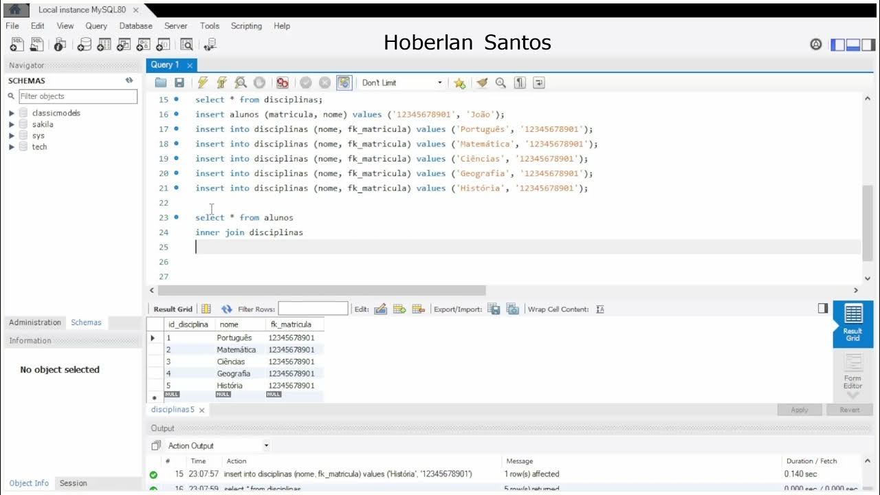 Banco de Dados - create database, create table, foreign key - YouTube