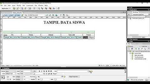 Dreamweaver Update Data