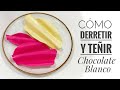 Cómo Derretir y Teñir Chocolate Blanco  (Cobertura de Chocolate)