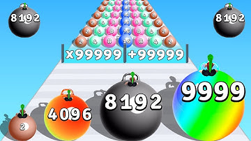 Merger Balls, Canvas Run, Going Balls - All Levels 12345 Gameplay Android,ios New Mobile Games PHONG