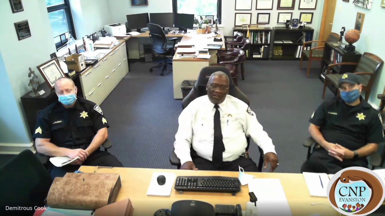 Chief of Police Demetrius Cook addresses Citizen Police Review Commissioners for the first time