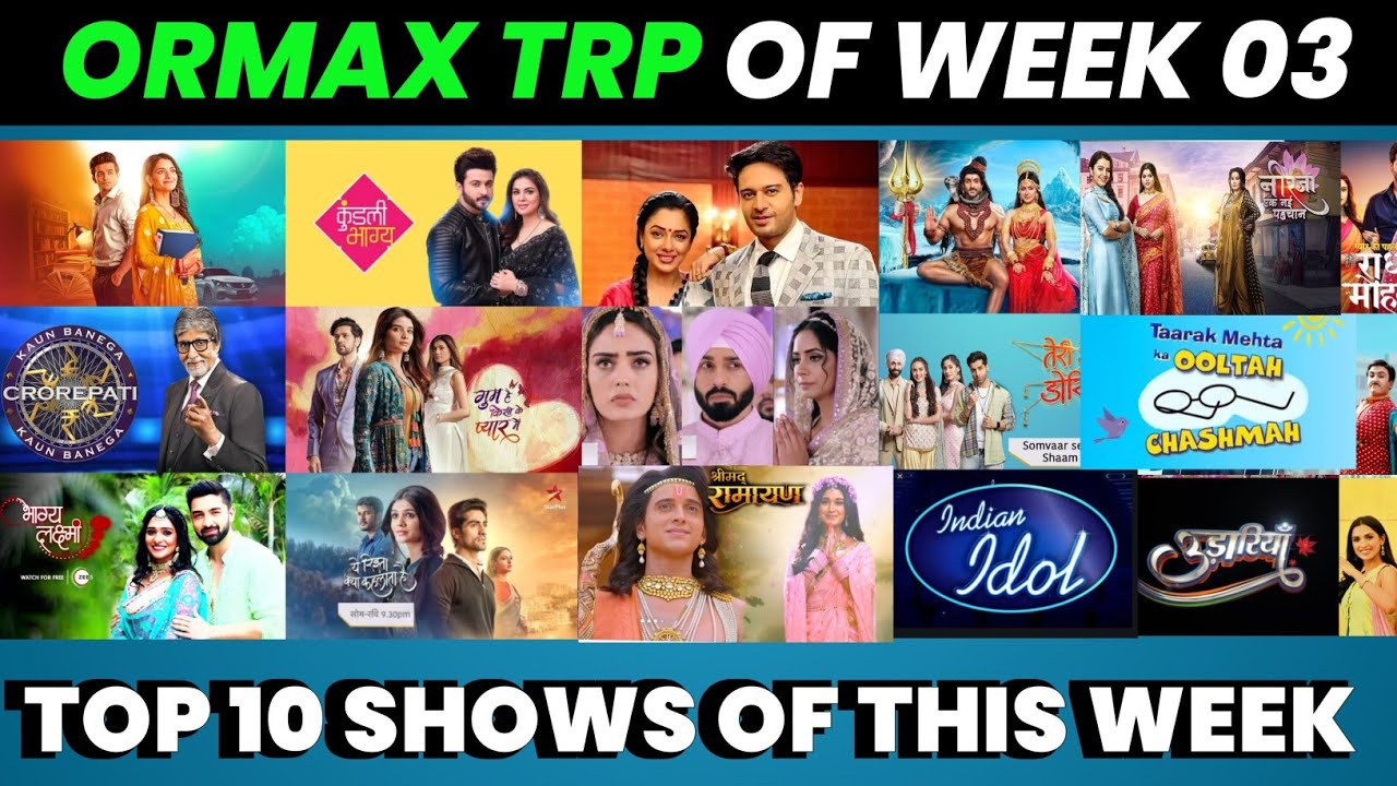 😱Ormax TRP Report of Week 03 (2024) : Top 10 Shows of this Week
