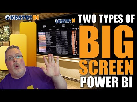 Two Types of Big Screen Power BI Reports & Best Practices