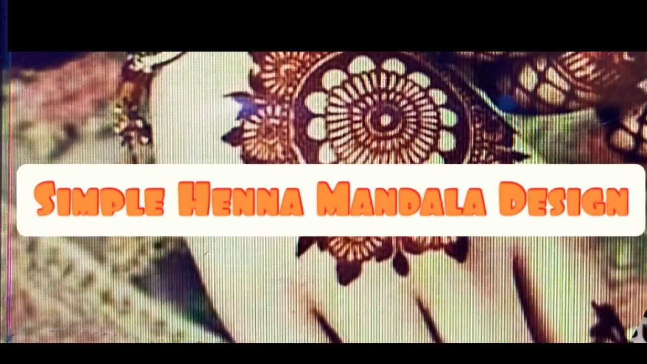 Simple Mandala Henna Design Design henna mandala Simple Mandala Henna Design Design henna mandala